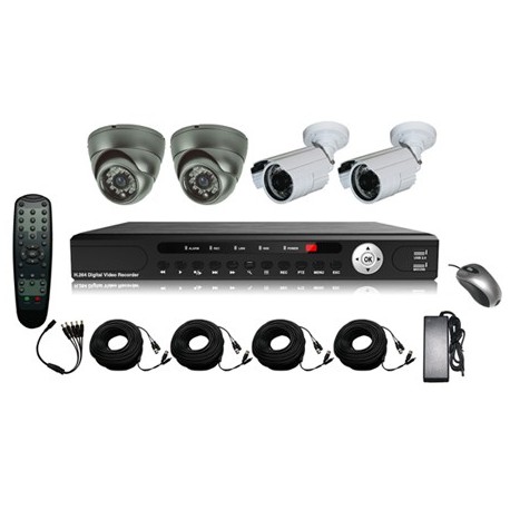 Enregistreur DVR 4 voies pour intérieur et extérieur