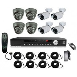 Enregistreur DVR 8 voies pour intérieur et extérieur